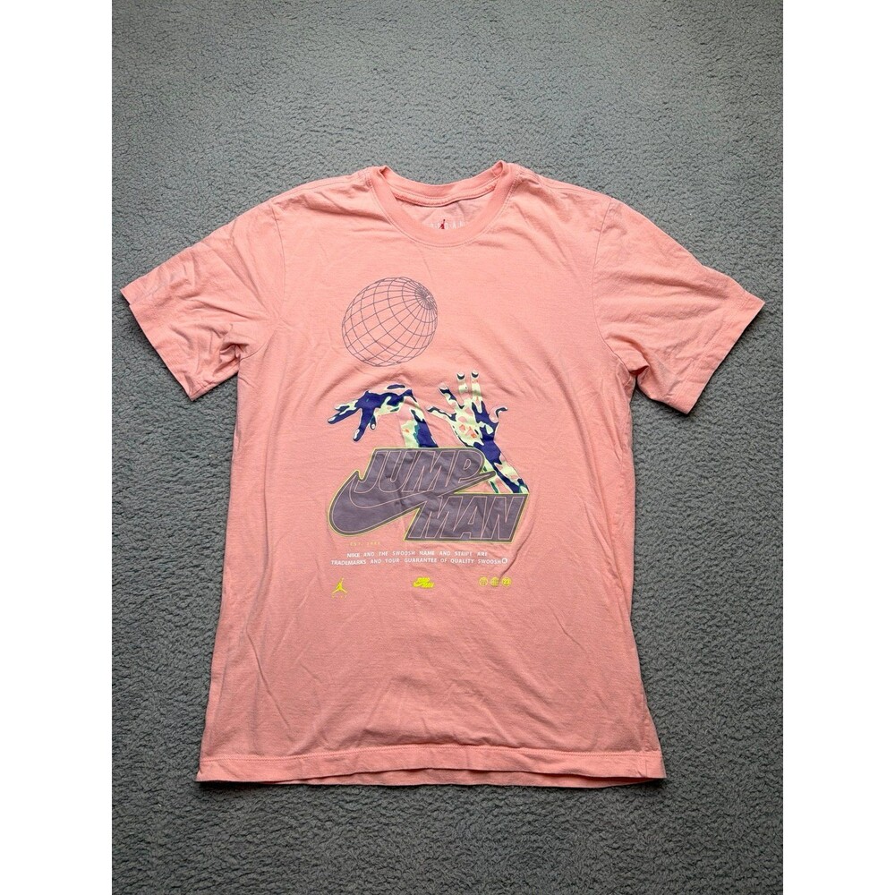JORDAN Jumpman Graphic T-Shirt Pink Sz small